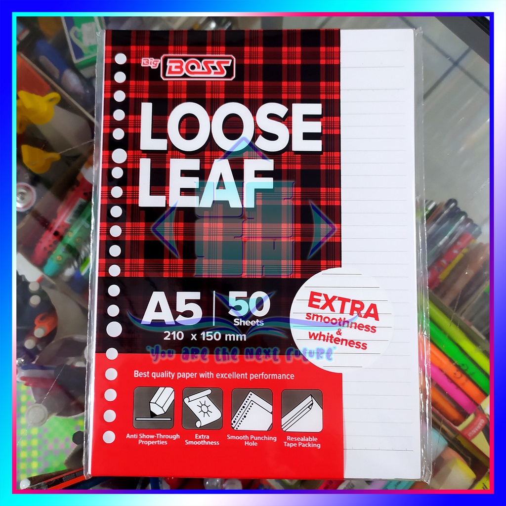 

Kertas Binder Loose Leaf Big Boss isi 50 lembar