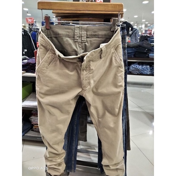 CELANA CHINO PRIA CARDINAL ORIGINAL 100% (skinny)