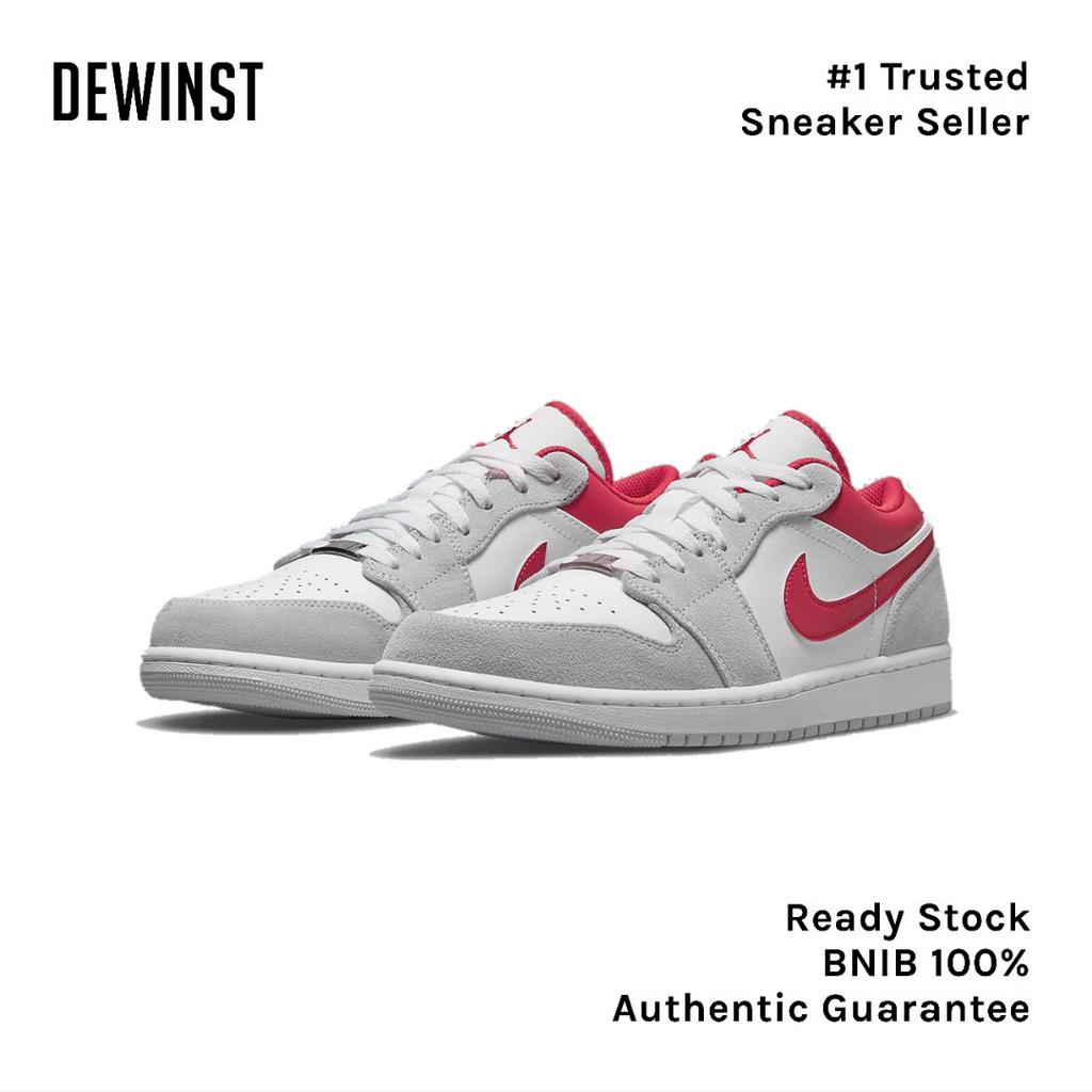 Air Jordan 1 Low SE "Grey Gym Red" BNIB RESMI ORIGINAL