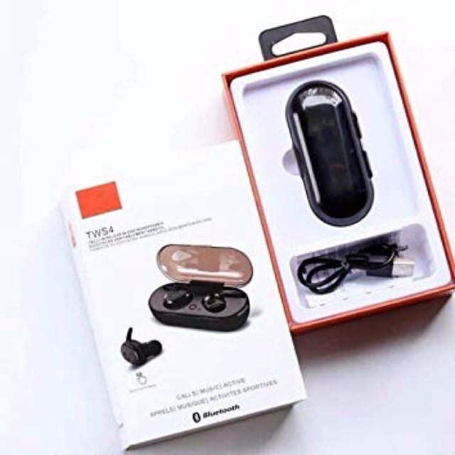 2021 Baru / NEW TWS4 Wireless Earphone Headset Bluetooth 5.0 HIFI Stereo Sound Music In-ear Earbuds 