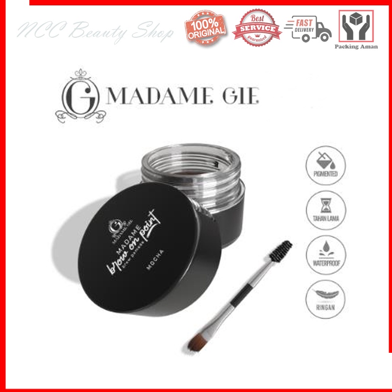 * NCC * Madame Gie Brow On Point Eye Brow Pomade Make Up Eyebrow Pomade Cream Pensil Alis Waterproof