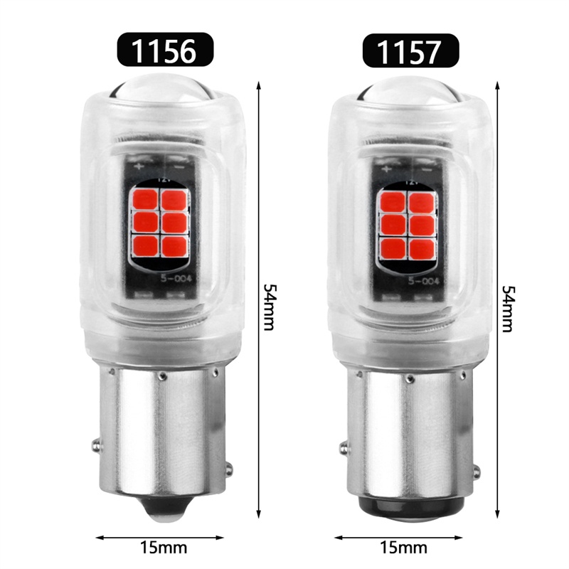 Tk 1pc Lampu Led 1156 Ba15S Bau15S P21W 1157 Bay15D P21 / 5w P21 5w Untuk Rem Belakang Mobil