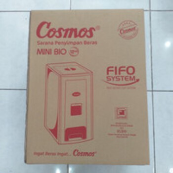 Tempat Beras Anti Karat Anti Kuman/Rice Box Mini Bio 12 kg COSMOS OKE***