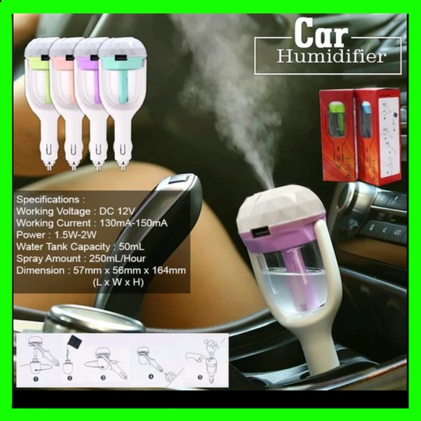 Ori Humidifier mobil. pelembab udara cabin mobil. pengharum interior
