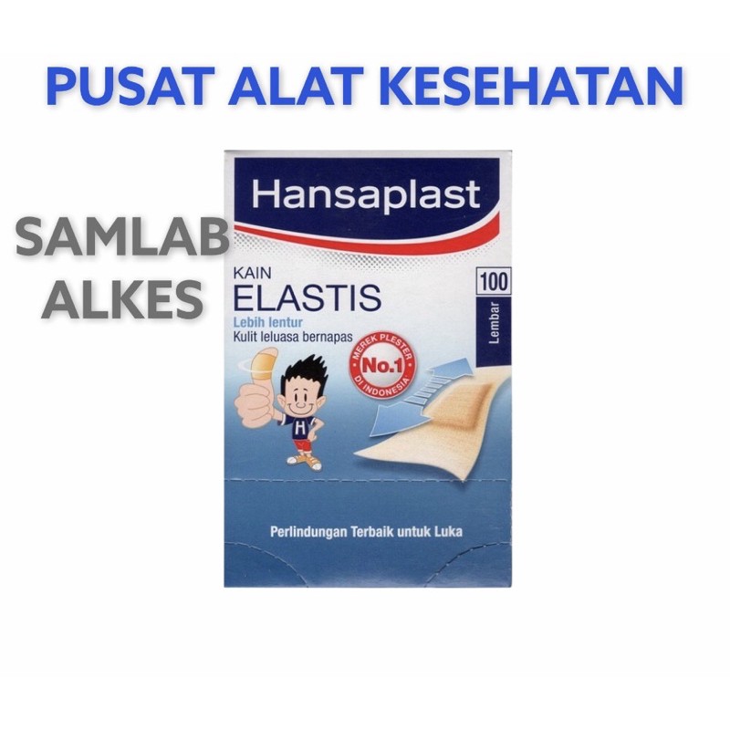 HANSAPLAST KAIN ELASTIS PLESTER LUKA AMPLOP ISI 100 LEMBAR