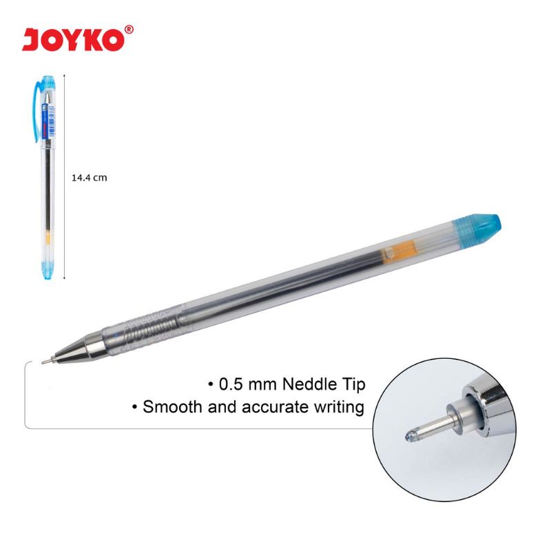 Gel Pen Pulpen Joyko GP-243 Whiz Gel 0.5mm (12pcs)