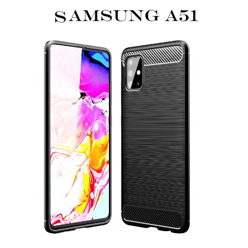 Softcase Ipaky Samsung A21/A31/A51/A71 Carbon fiber ipaky ultimatte