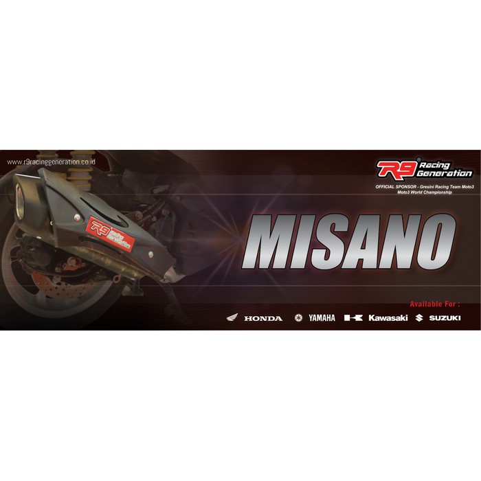 Knalpot R9 Misano MX - KING