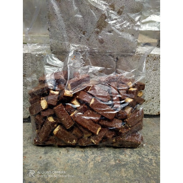 TERMURAH patahan wafer delfi funtime coklat ukuran 1kg