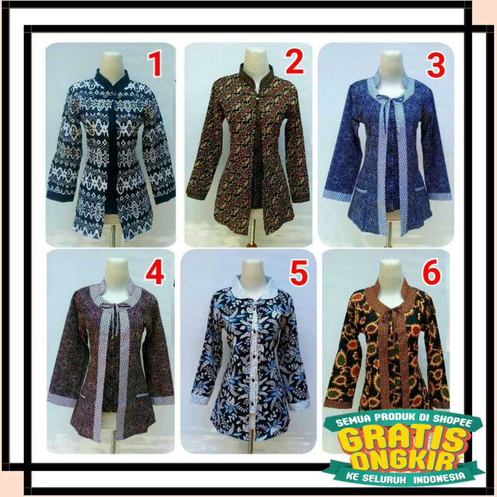 BATIK SEMARANG MURAH - TERBARU TERKINI / Atasan Batik Dolby Dolbi Dobby Doby Tenun Sutra Tulis