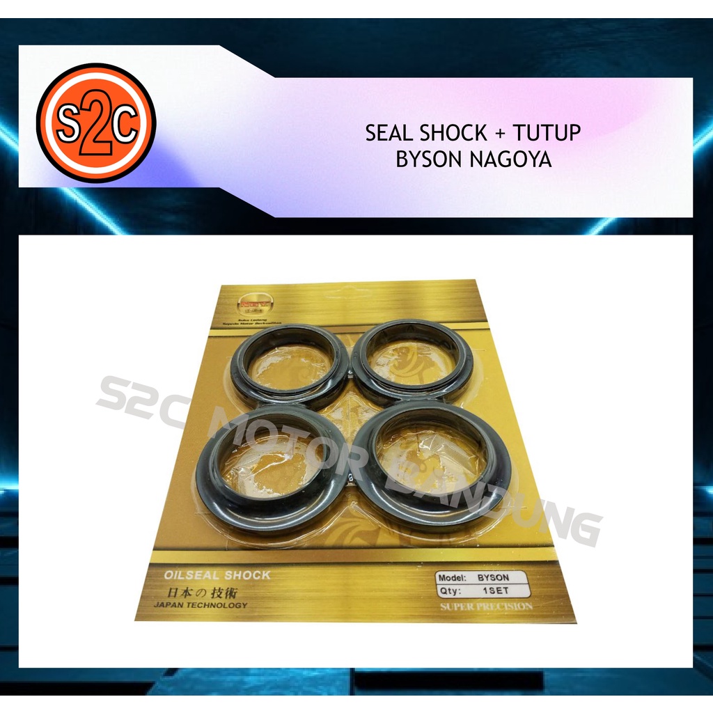 OIL SEAL SHOCK DEPAN + TUTUP BYSON NAGOYA