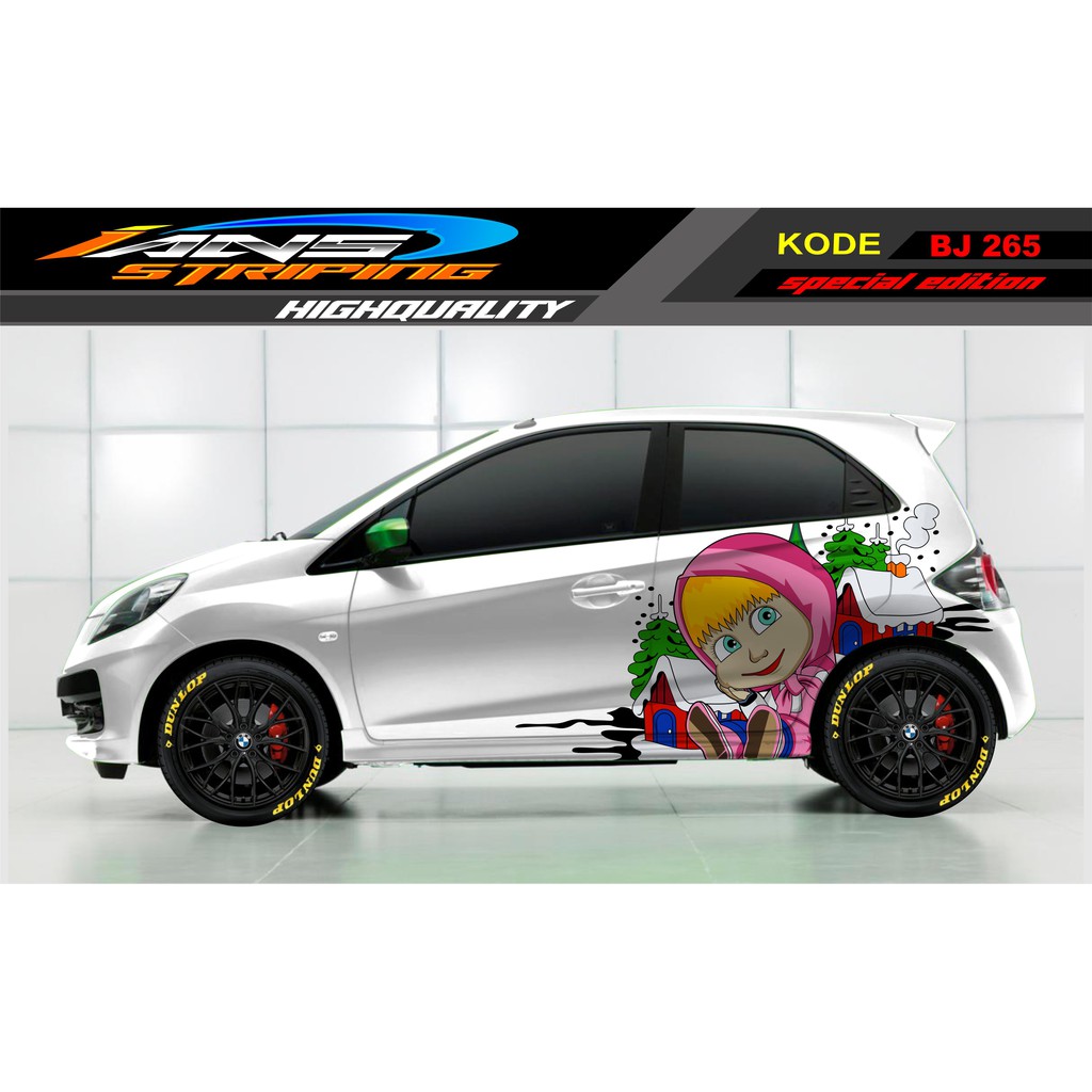 DECAL STICKER MOBIL BRIO, JAZZ, AGYA, YARIS, MOBILIO, KARIMUN / STICKER MOBIL / STIKER MOBIL MASYA