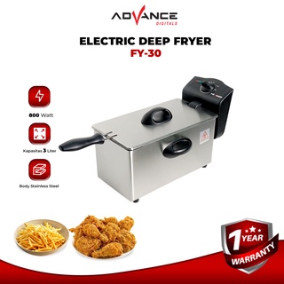 Advance FY-30 Electric Deep Fryer  Menggoreng dengan listrik 3 Liter Hemat Listrik Garansi 1 tahun