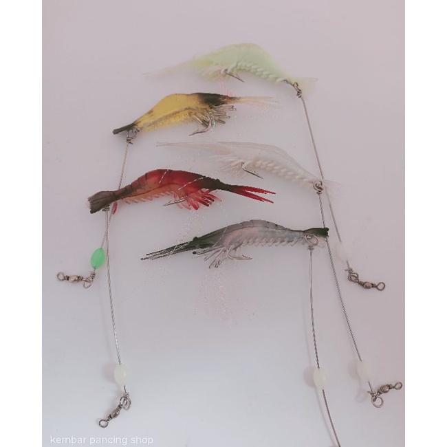 Umpan pancing udang karet 7cm umpan pancing udang tiruan umpan pancing udang buatan