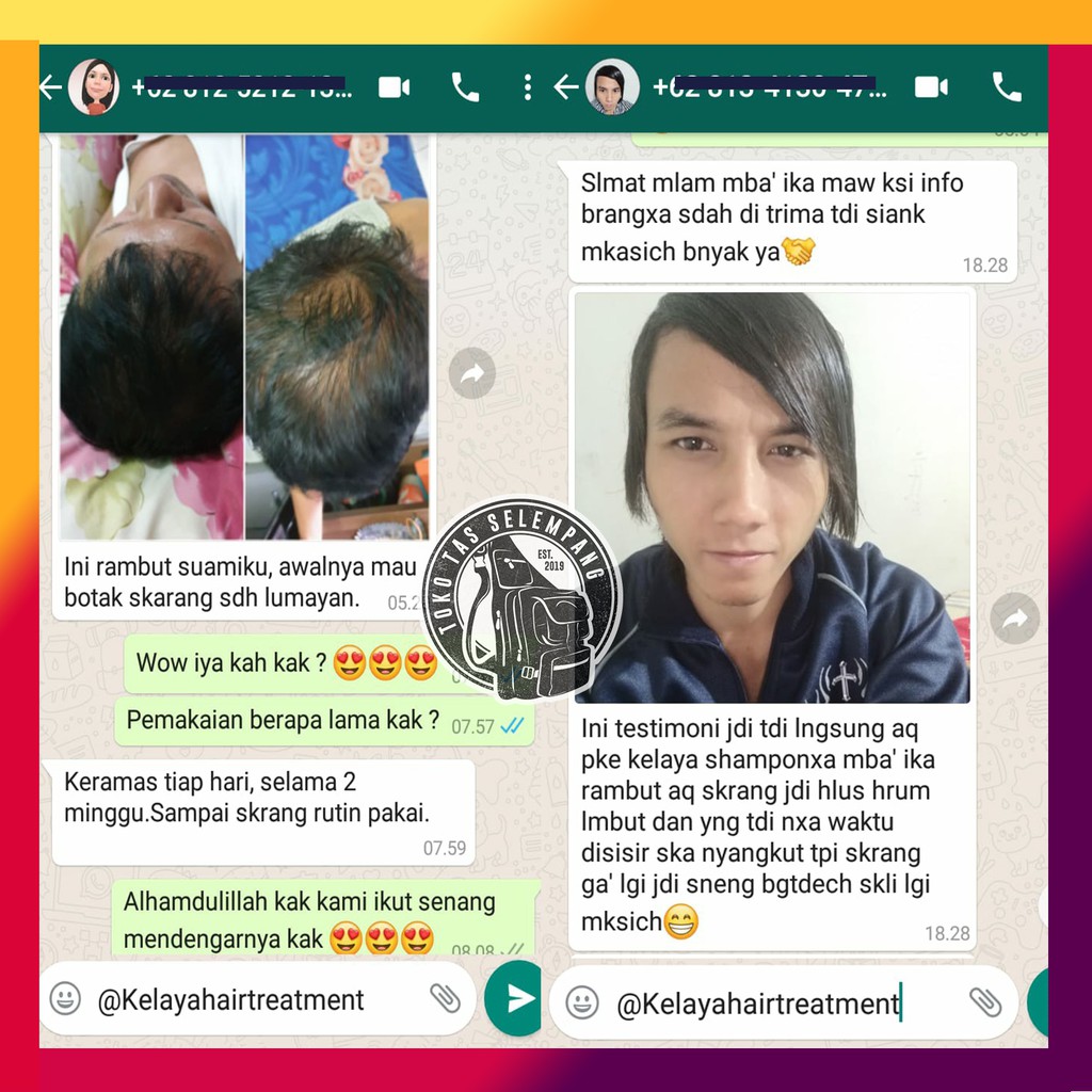 KELAYA HAIR TREATMENT SHAMPOO Original BPOM Sampo Alami Mencegah Rambut Bercabang Rontok Kebotakan-6