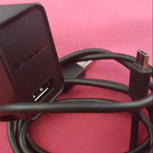 Charger Lenovo 2Amper C-P36 USB Micro Copotan Original Bawaan Hp.100% Ori