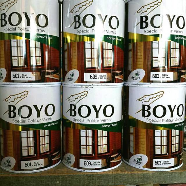 POLITUR VERNIS KAYU KUSEN PINTU 1 LITER BOYO AVIAN POLITUR VERNIS KAYU KUSEN PINTU 1 LITER BOYO AVIAN