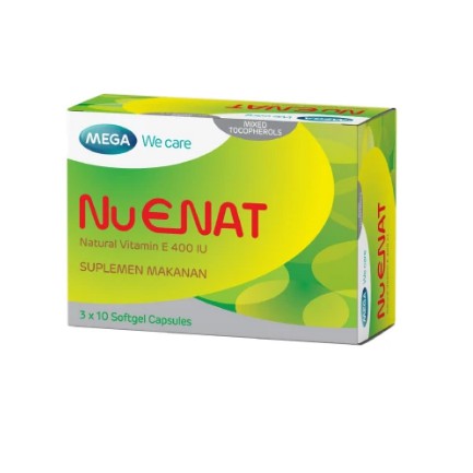 NU ENAT VITAMIN E 400 IU BOX ISI 30 SOFTGEL KAPSUL