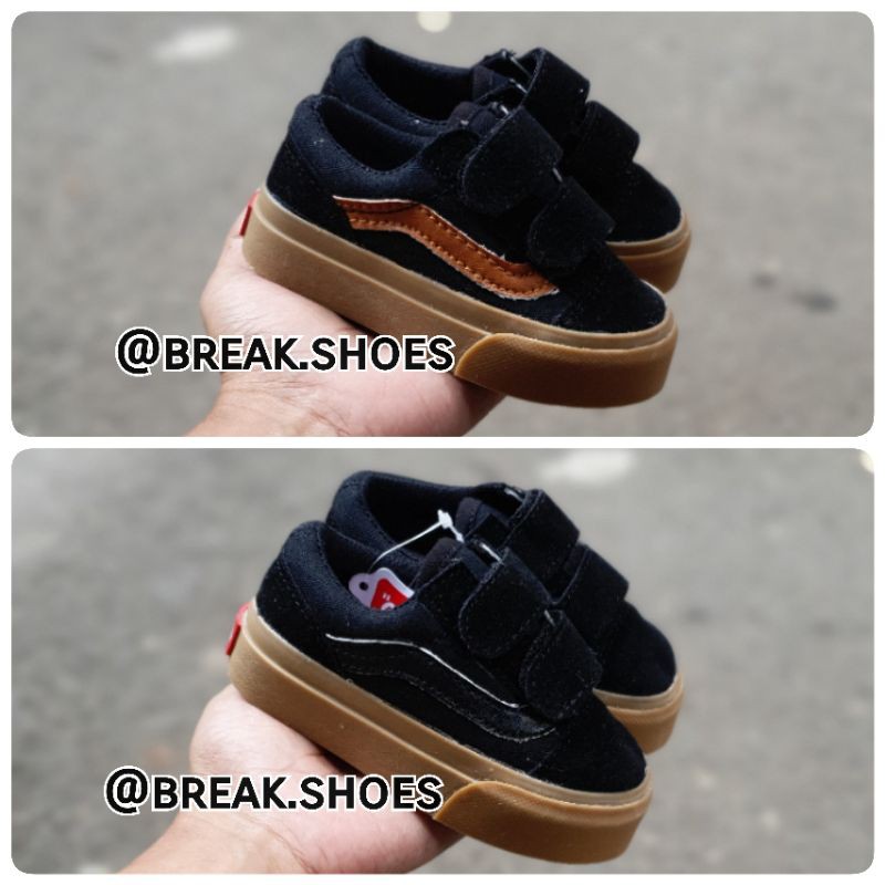 Sepatu anak oldskool gum perekat series Sepatu anak laki-laki dan perempuan