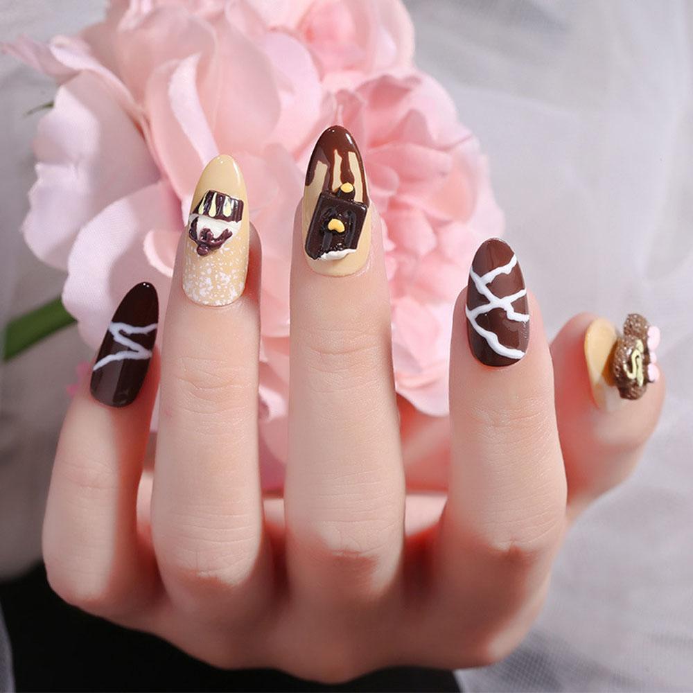 Needway 3D Nail Art Dekorasi Lucu Es Krim Simulasi Donat Hiasan Kuku DIY