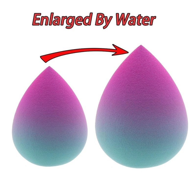 [1Piece Random Color Gradient Marble Makeup Sponge Blender] [Latex-Free Foundation Blending Sponge] [Cosmetic Puff For Applying Powder,Cream,Liquid]