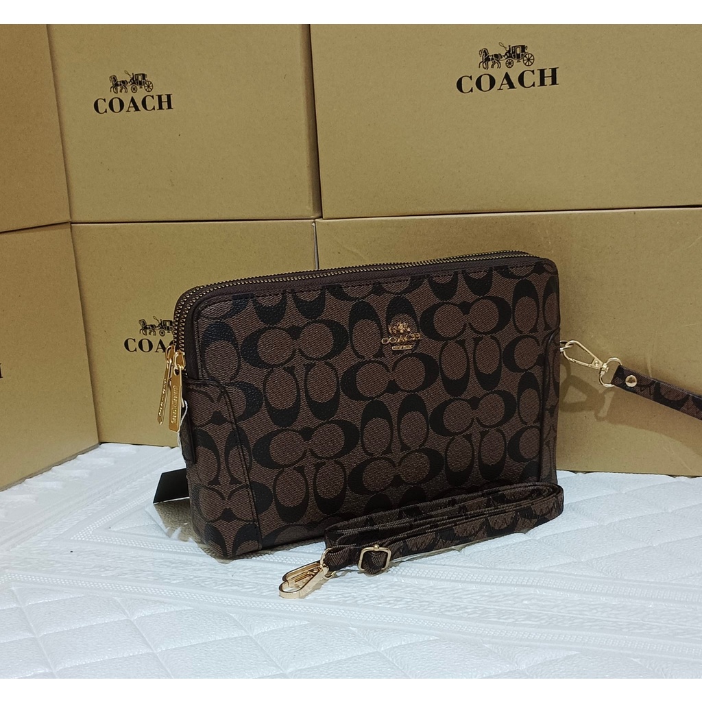 CLUTCH WANITA COACH FREE BOX