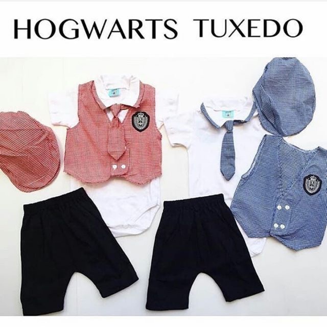 Baju anak laki-laki Hogwarts tuxedo