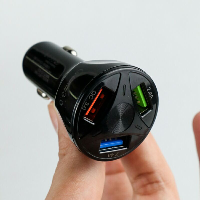 Car Charger Mobil USB 3 Port 2.4A QC 3.0 Suhach Apd-368