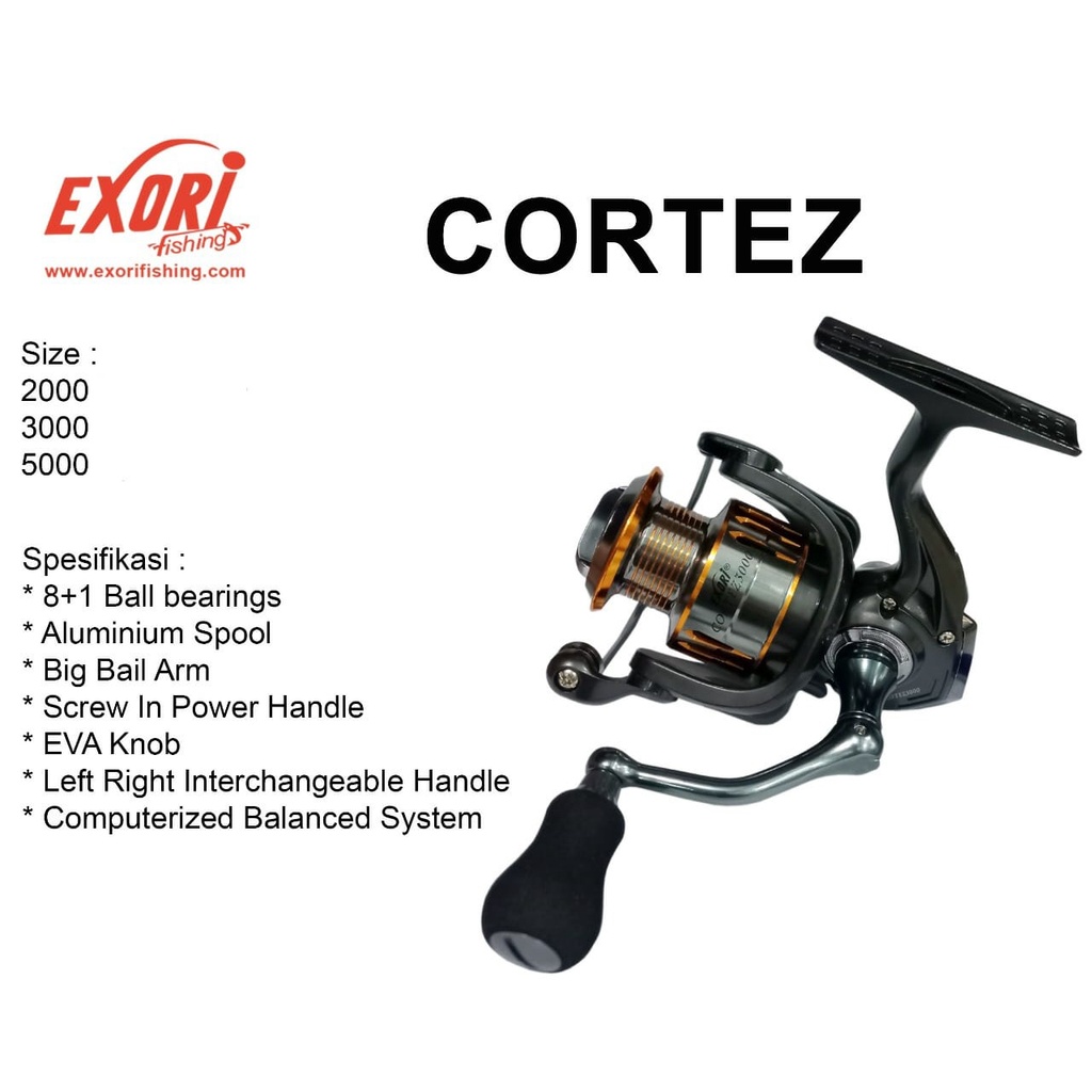 Reel SPINNING EXORI CORTEZ (POWER HANDLE)