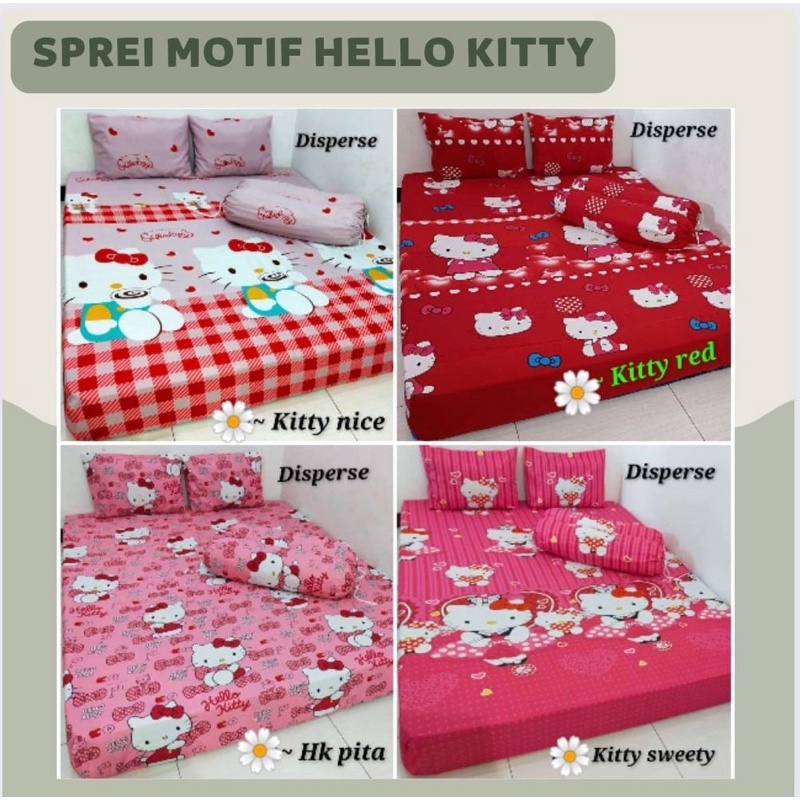 SPREI MOTIF HELLO KITTY SPREI MOTIF ANAK SPREI KARAKTER