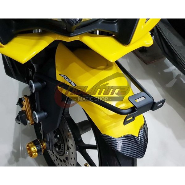 Breket Bracket Braket Besi Dudukan Plat Nomer Jalu Spakbor Depan Mumo Yamaha Aerox 155