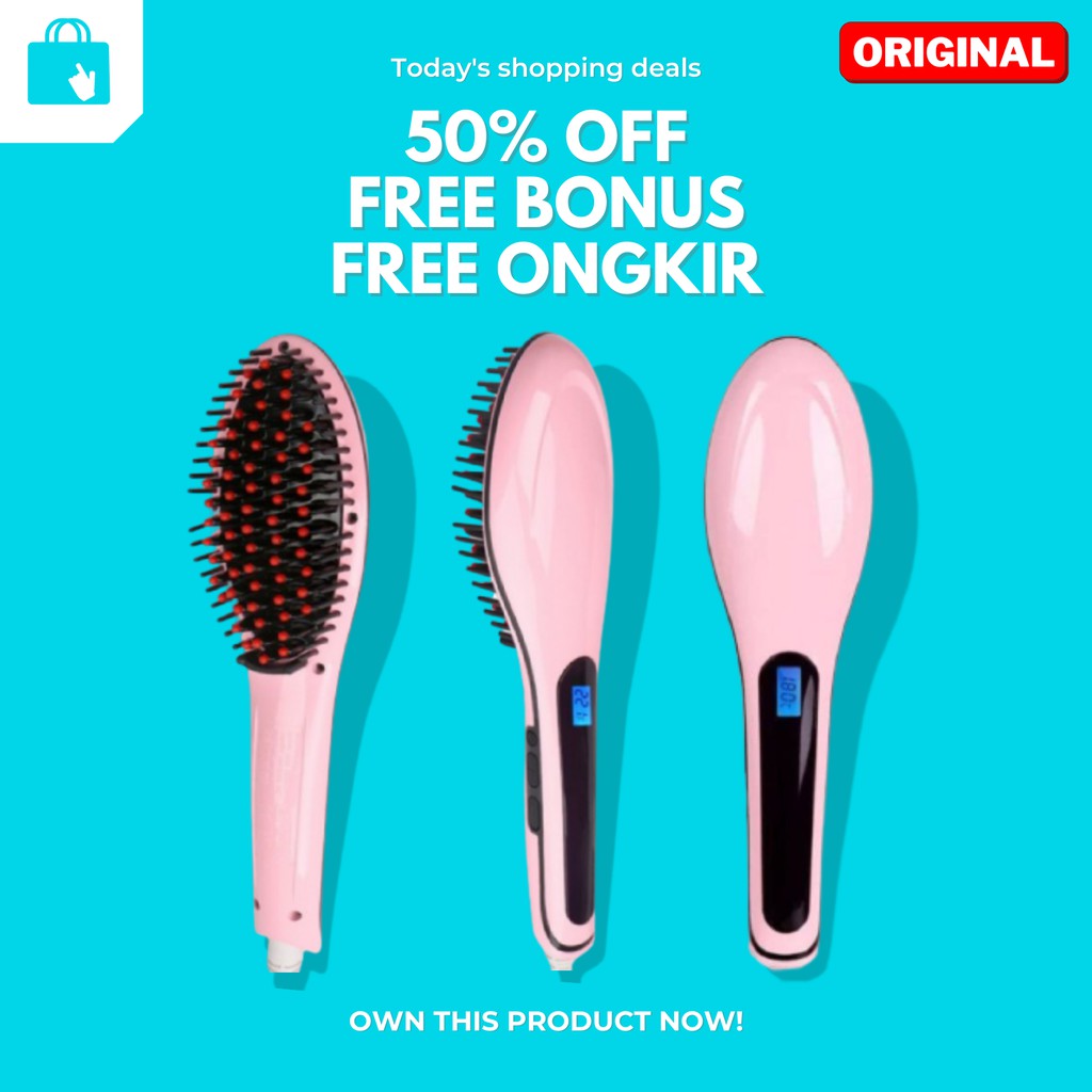 Catokan rambut sisir catok pelurus rambut etude smart haircomb catokan murah (ORI)