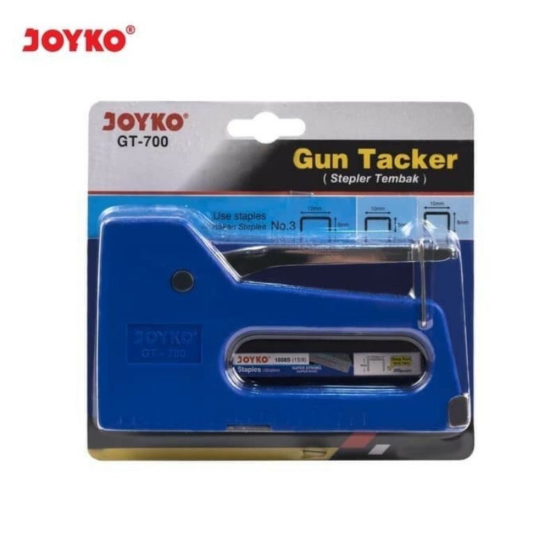 Staples Stapler Tembak JOYKO GT 700 / Gun Tacker Joyko Free isi Refill