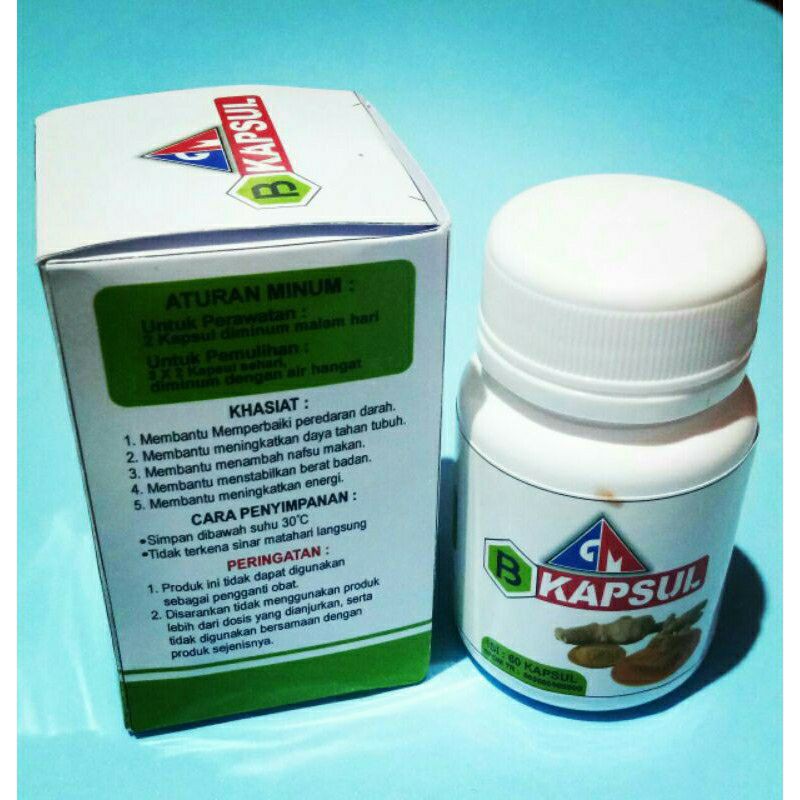 GM B Kapsul/herbal strok,gangguan saraf,dll.