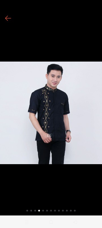 Size M L Xl Xxl Xxxl Bswart Batik Hrb026 Kenongo Hem Pendek Padi Pekalongan M L Xl Batik Pria Murahl