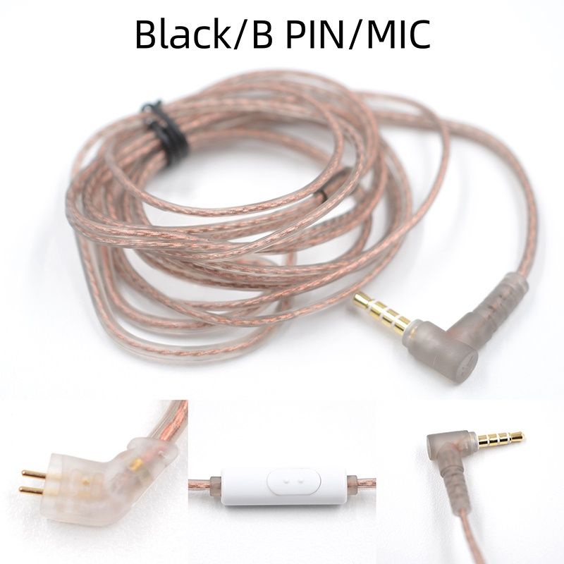 Kabel KZ Copper Type B/C Dark/Light Copper Oxygen High Purity KZ ZSN Pro X KZ EDX KZ ZST X-B Mic (Flat) Dark