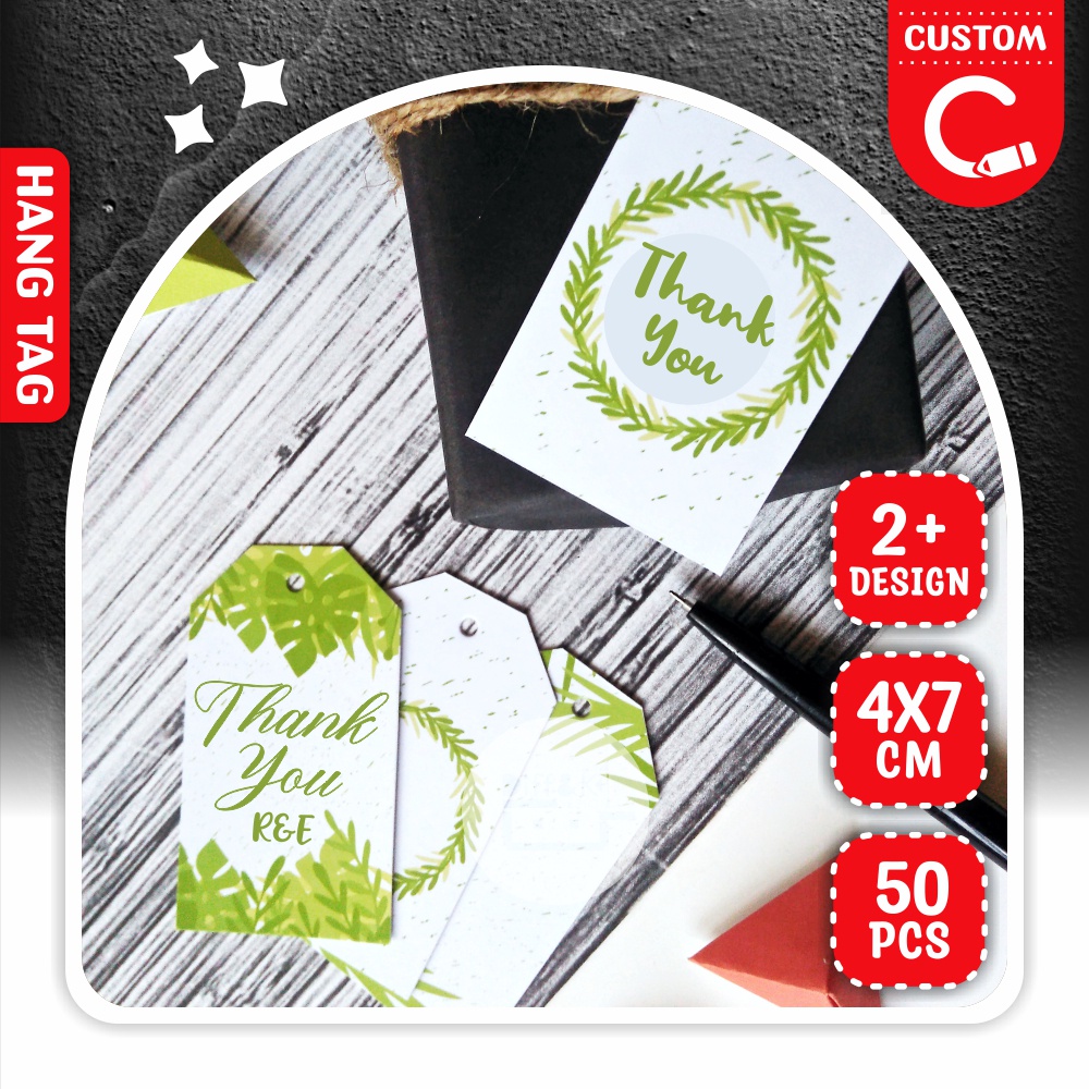 

Label Hang Tag Warna Custom untuk Kerajinan CRAFT, produk, hadiah, dll
