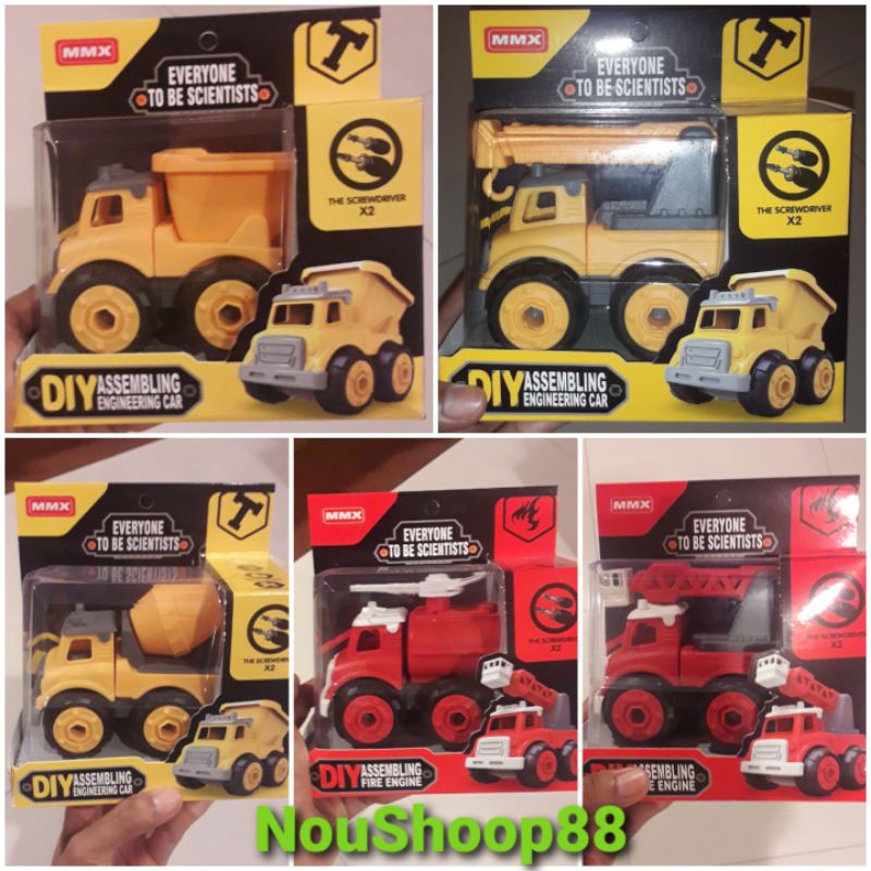MMX DIY Assembling engineering car truck