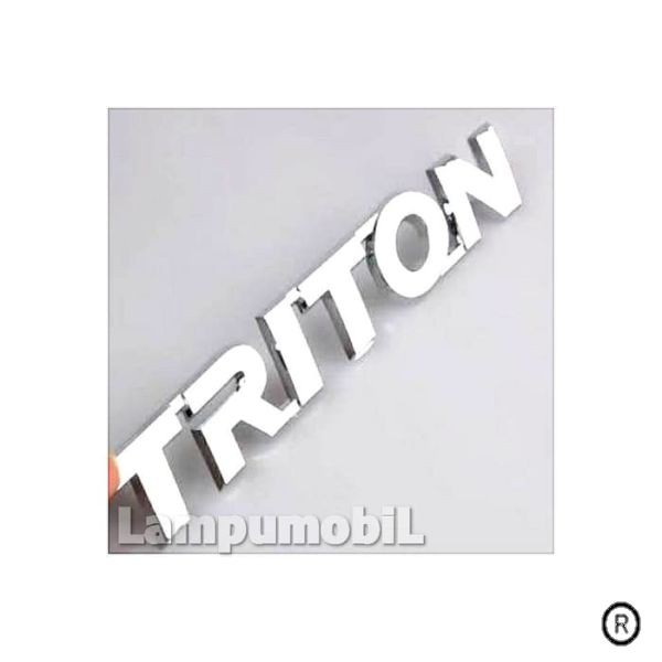 Emblem TRITON untuk Mitsubishi Strada Triton - LAMPU MOBIL