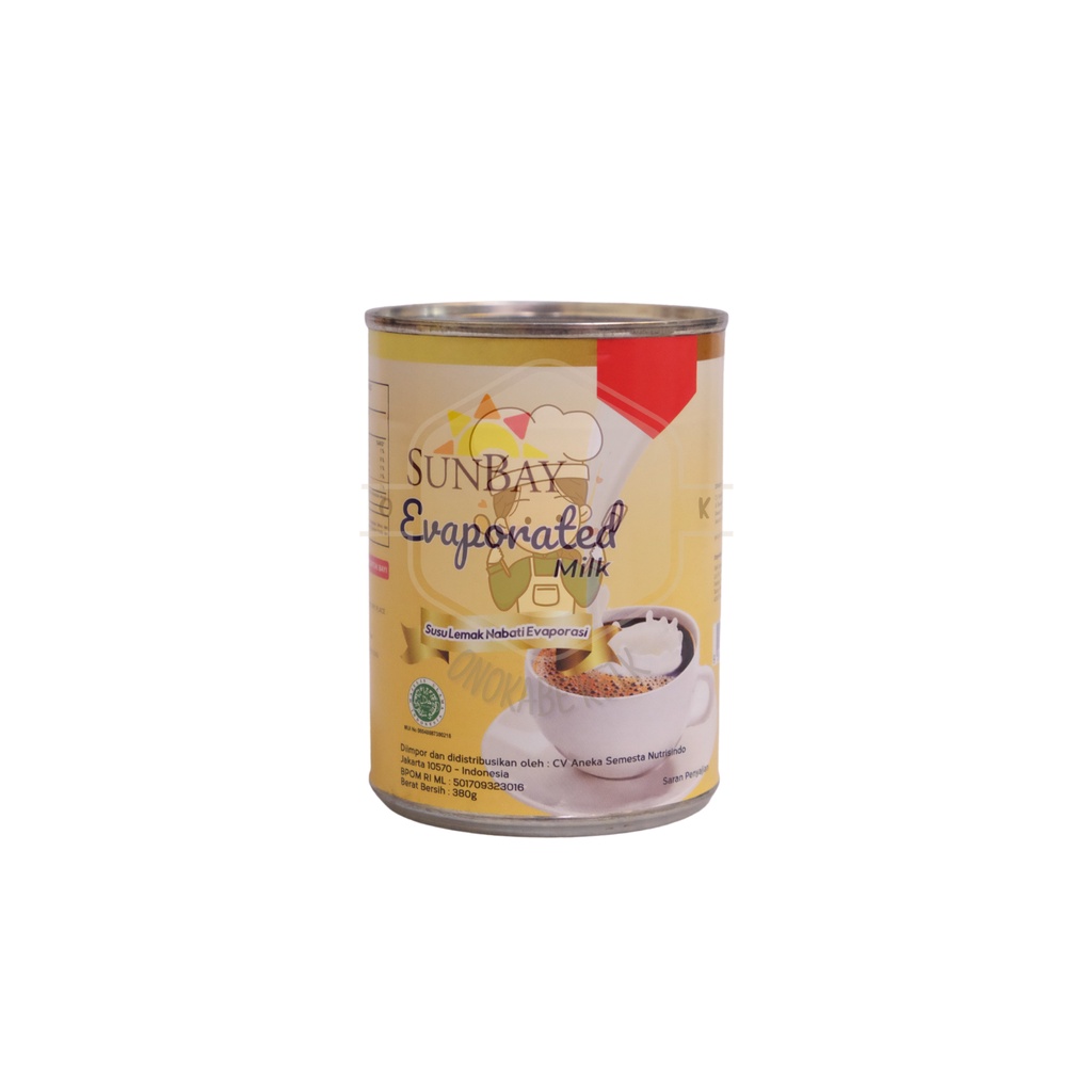 

SunBay Evaporated Milk 380g / Susu SunBay / Susu Lemak Nabati / Susu Evaporasi SunBay