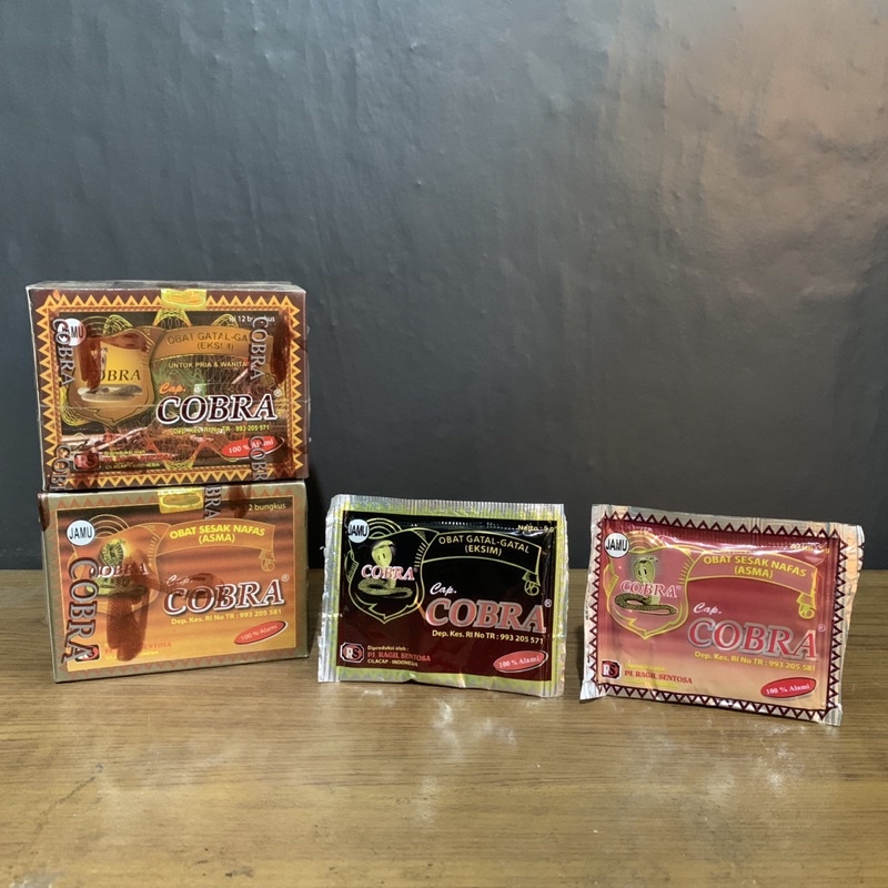 Jamu Serbuk Untuk Gatal - Gatal / Sesak Nafas Cap Cobra