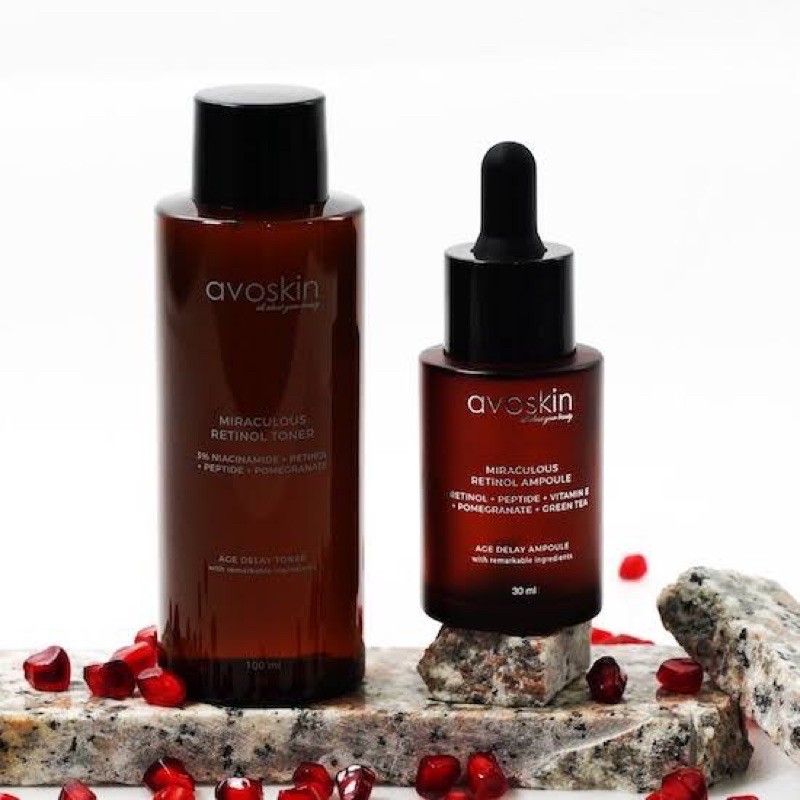 [FULLSIZE] Avoskin Retinol Ampoule 30ml & Avoskin Retinol Toner 100ml Avoskin termurah