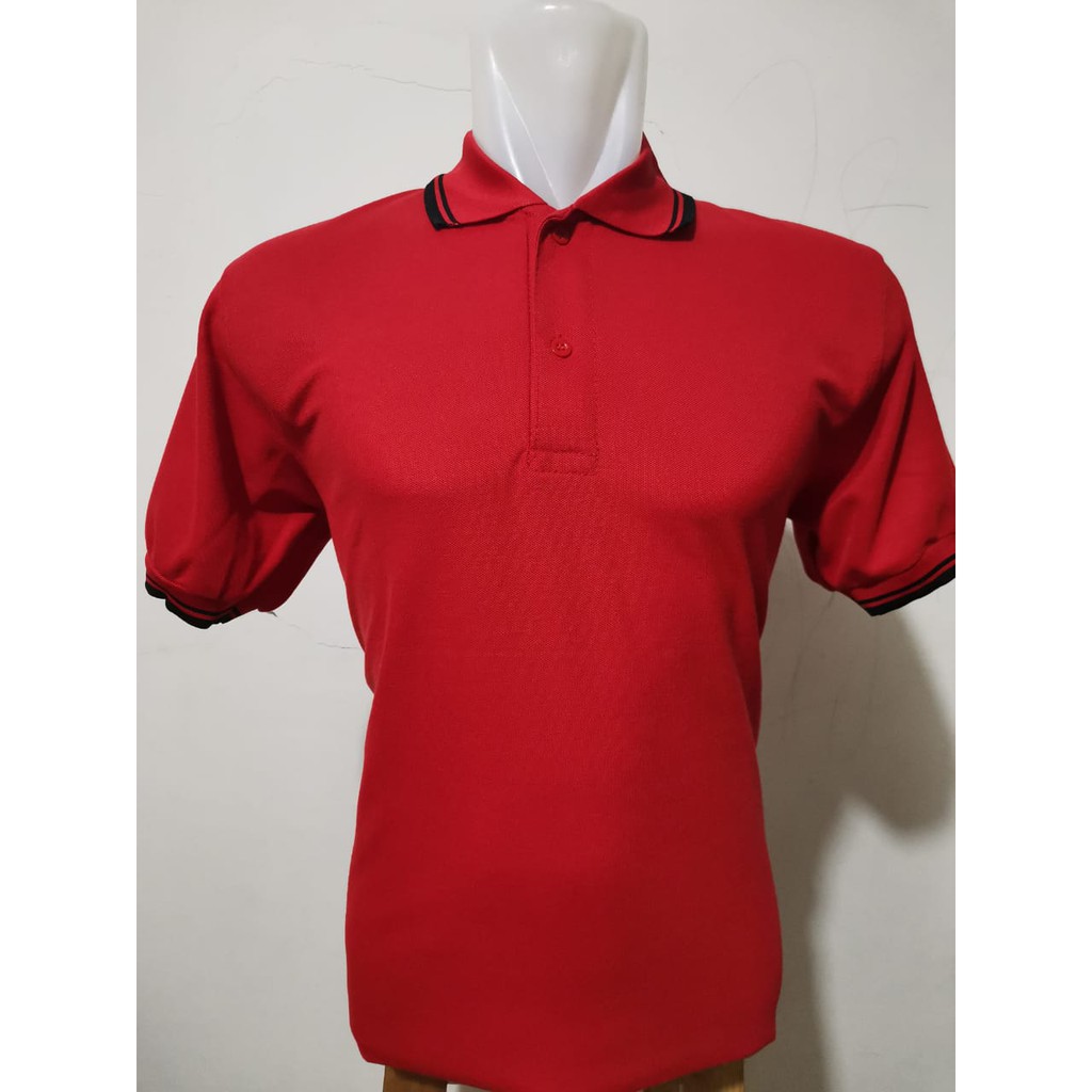 Noveli wear - Kaos polo shirt pria berkerah list stripe | kaos kerah pria seragam polos M L XL XXL