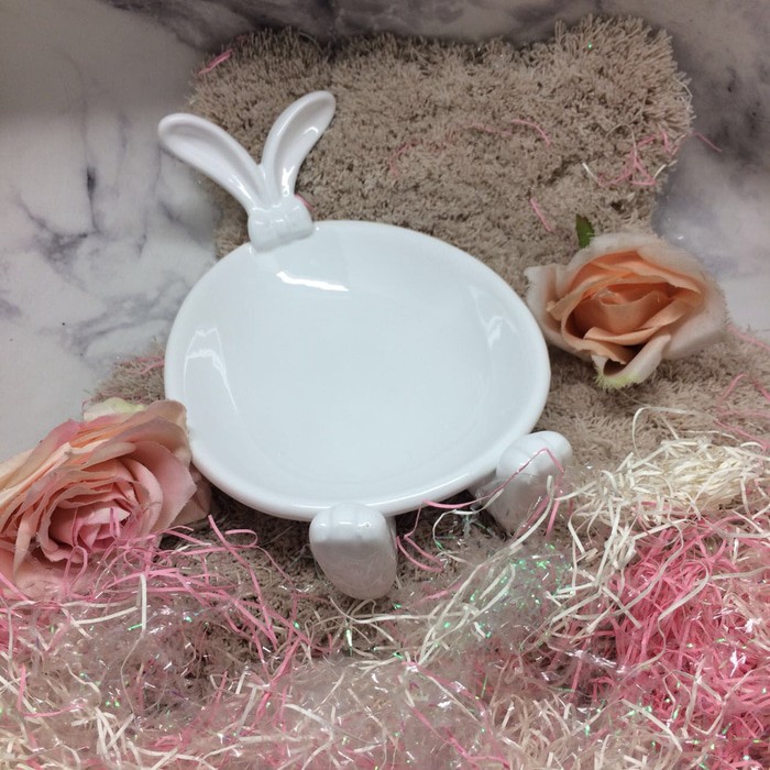 CLEARANCE SALE RABBIT BOWL ( TATAKAN PIRING MOTIF KELINCI)