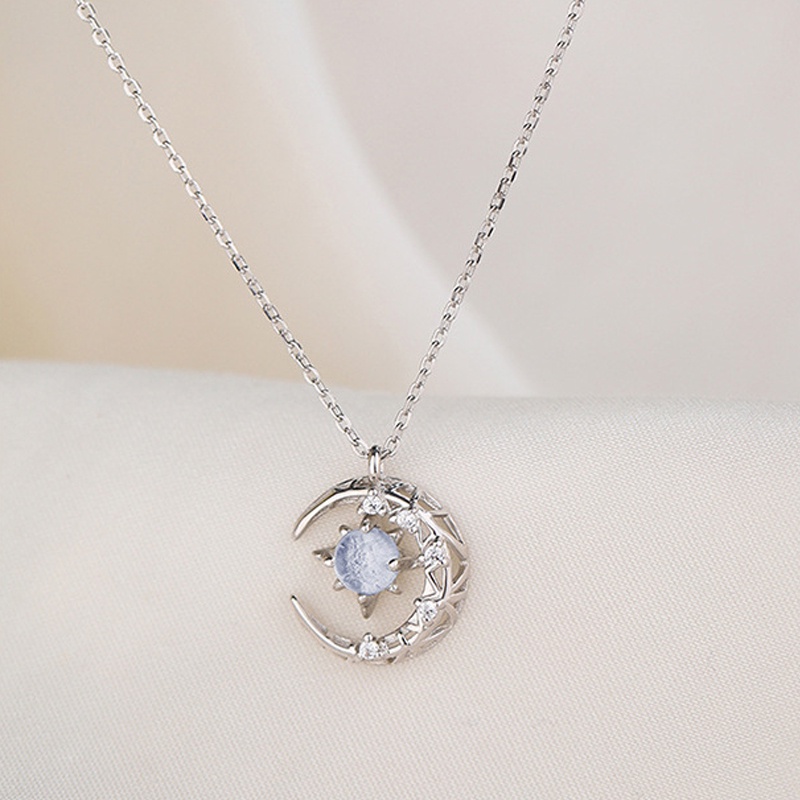 Women's Necklaces Moon and Eight-pointed Star Light Luxury Temperament Niche Design 2021 Trendy