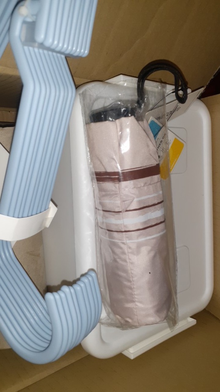 Miniso Official Simple Stripe Uv Protection Umbrella/ Payung