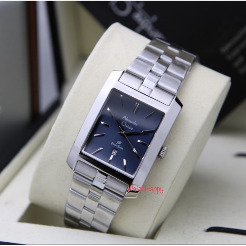 WatchHappy Alexandre Christie 1022 AC 1022 MD AC1022 MD Unisex Watch Blue Dial Stainless Original