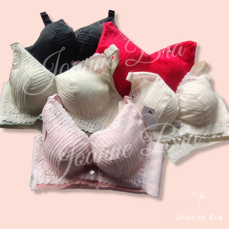 Elena Exclusive Bra Tanpa Kawat BH Cup B Medium Busa Semi E 299279 - 34B - 38B - Bra Seamless Kait 4