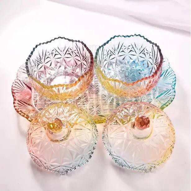 Toples Permen Crystal plus Nampan I Candy Jar - WarnaWarni