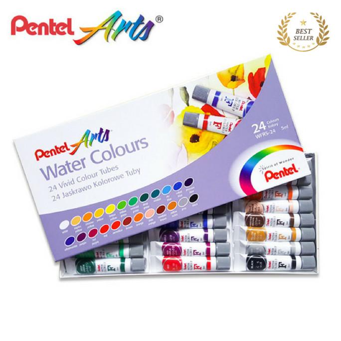 

Kualitas terbaik] Pentel Water Colour 12 warna / cat air merk pentel